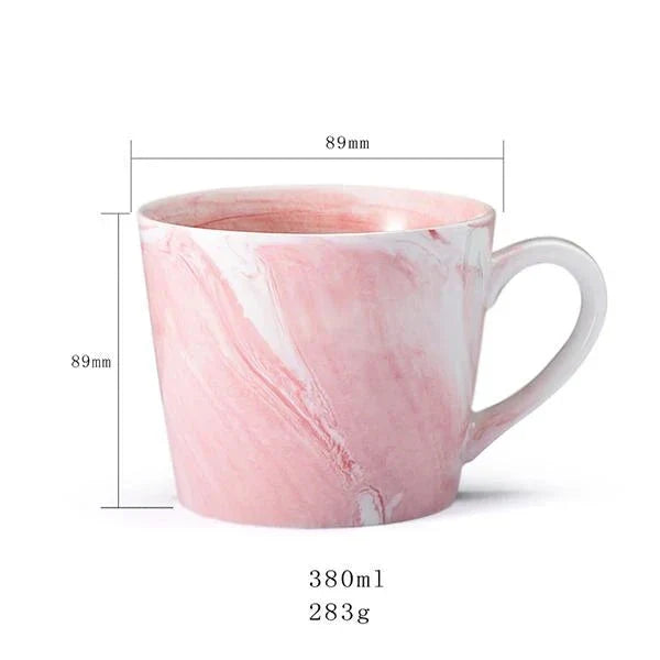Mr. & Mrs. Marble Pattern Mug