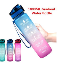 Multicolor Large Capacity Water Bottle 1000ml
