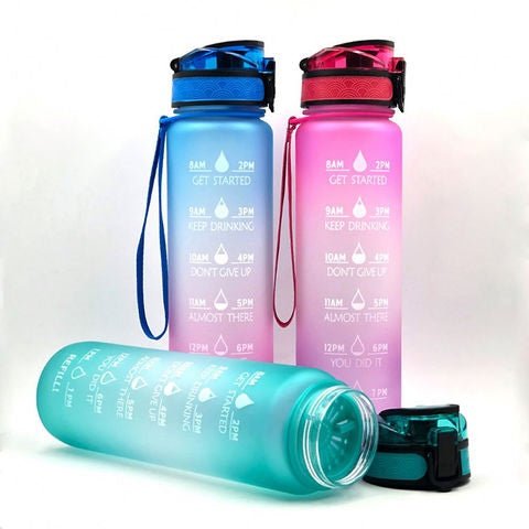 Multicolor Large Capacity Water Bottle 1000ml