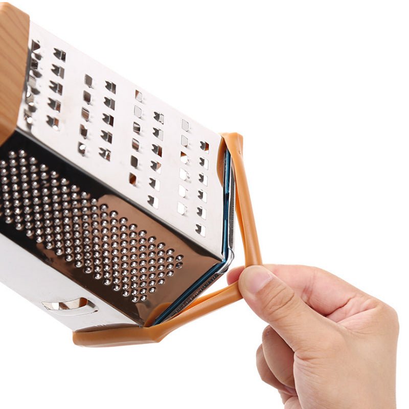 Multifunctional 6 Sided Grater - Silver, 6-Sided Stainless Steel Grater and Slicer, 6in1 Grater, Hexagon Shape Stainless Steel Grater
