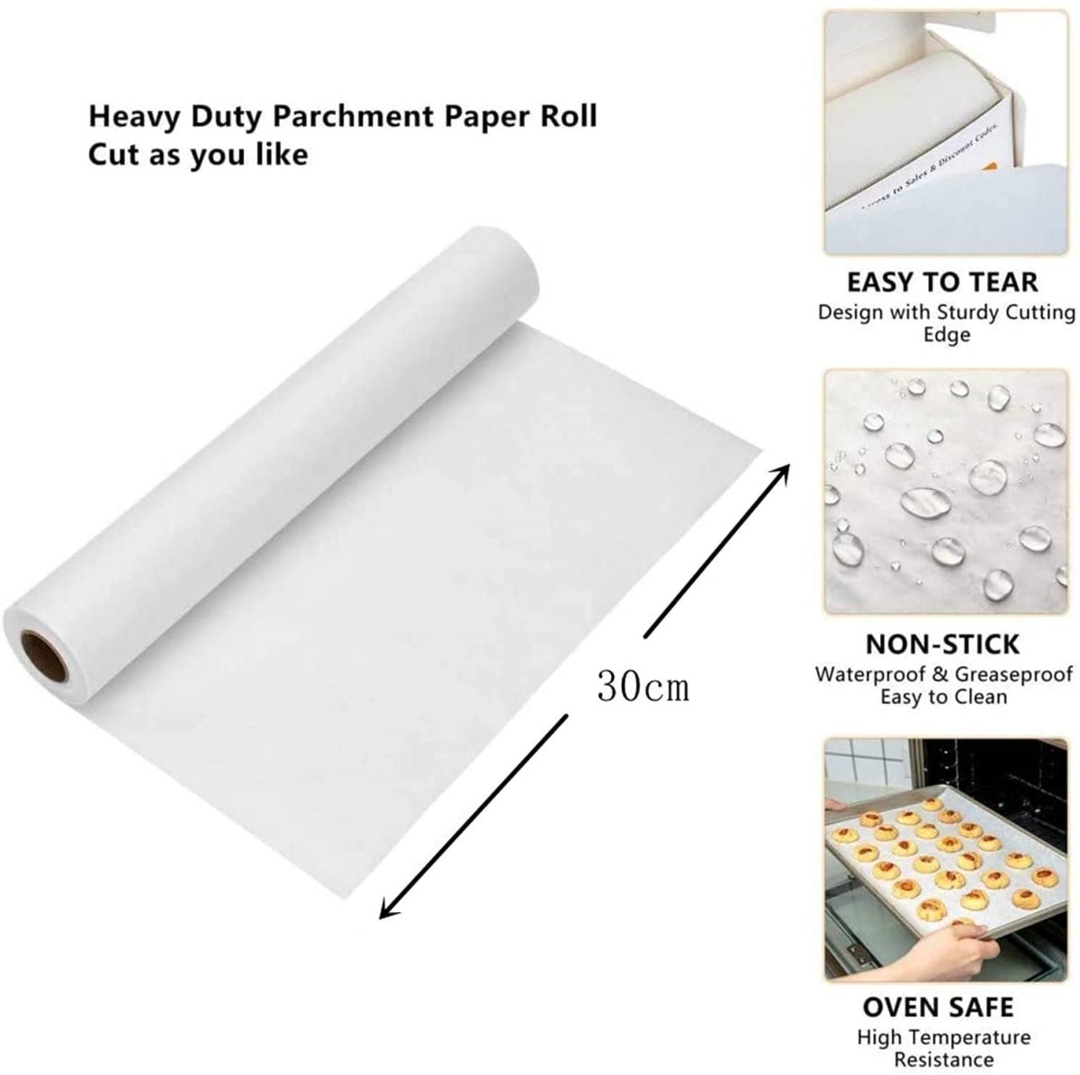 Non Stick Baking Paper Roll, Butter Paper