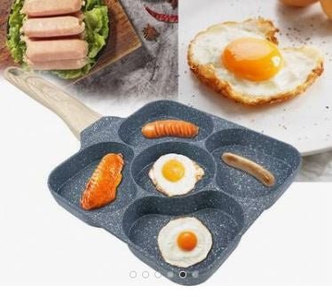 Non-Stick Egg Frying Pan with Wooden Handle