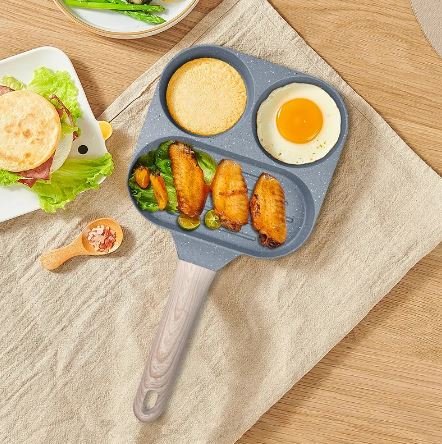 Non-Stick Egg Frying Pan with Wooden Handle