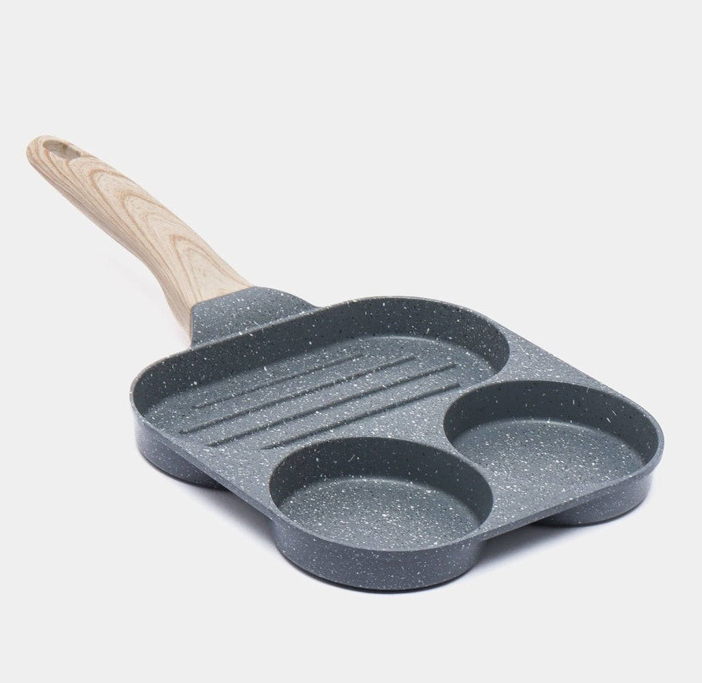 Non-Stick Egg Frying Pan with Wooden Handle