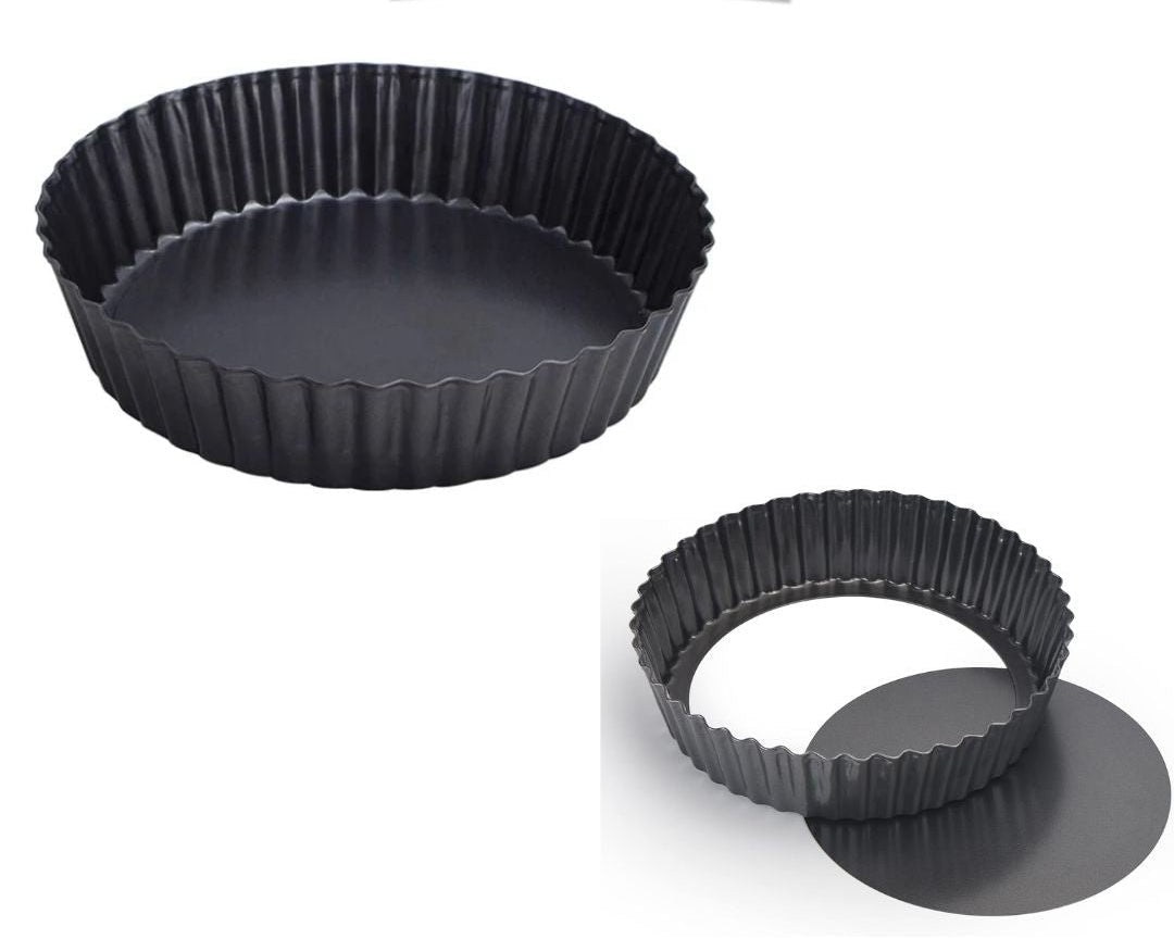 Nonstick & Quick Release Coating Loose Bottom Quiche Tart Pan
