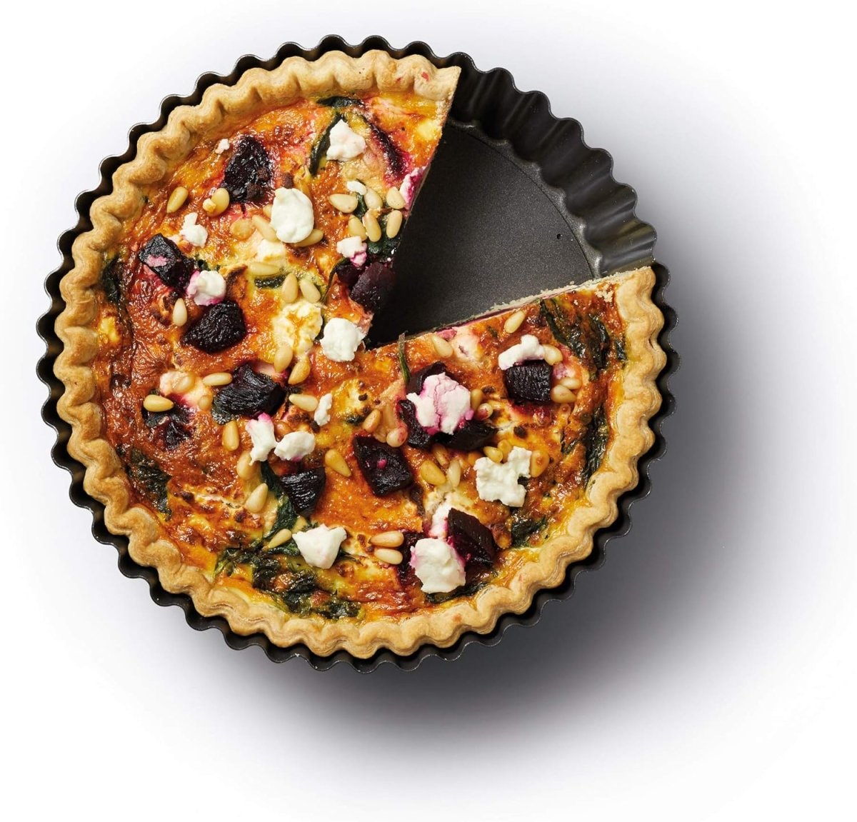 Nonstick & Quick Release Coating Loose Bottom Quiche Tart Pan