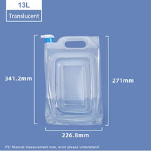 Portable 13L Flat Folding Bucket with Tap & Handle