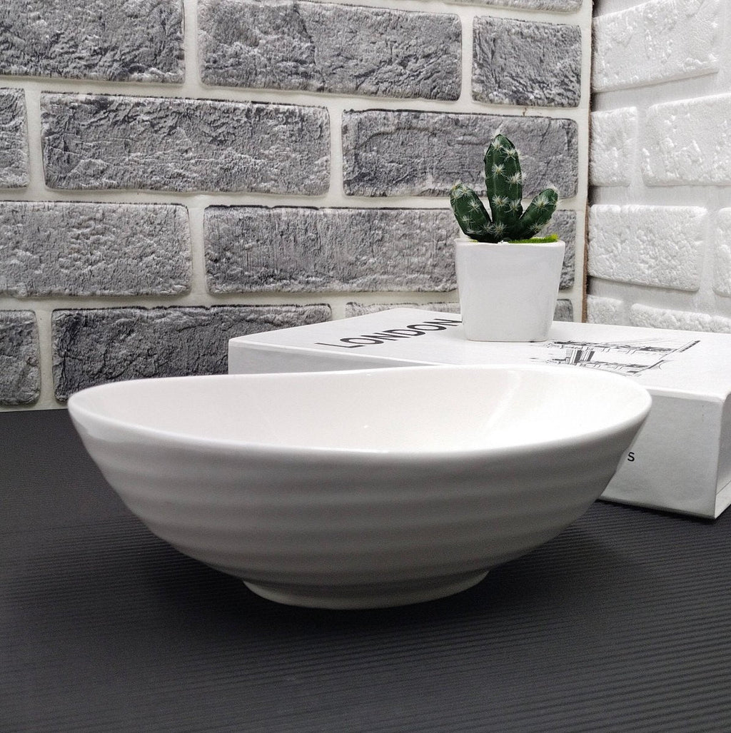 Oval Ceramic Serving Bowl
