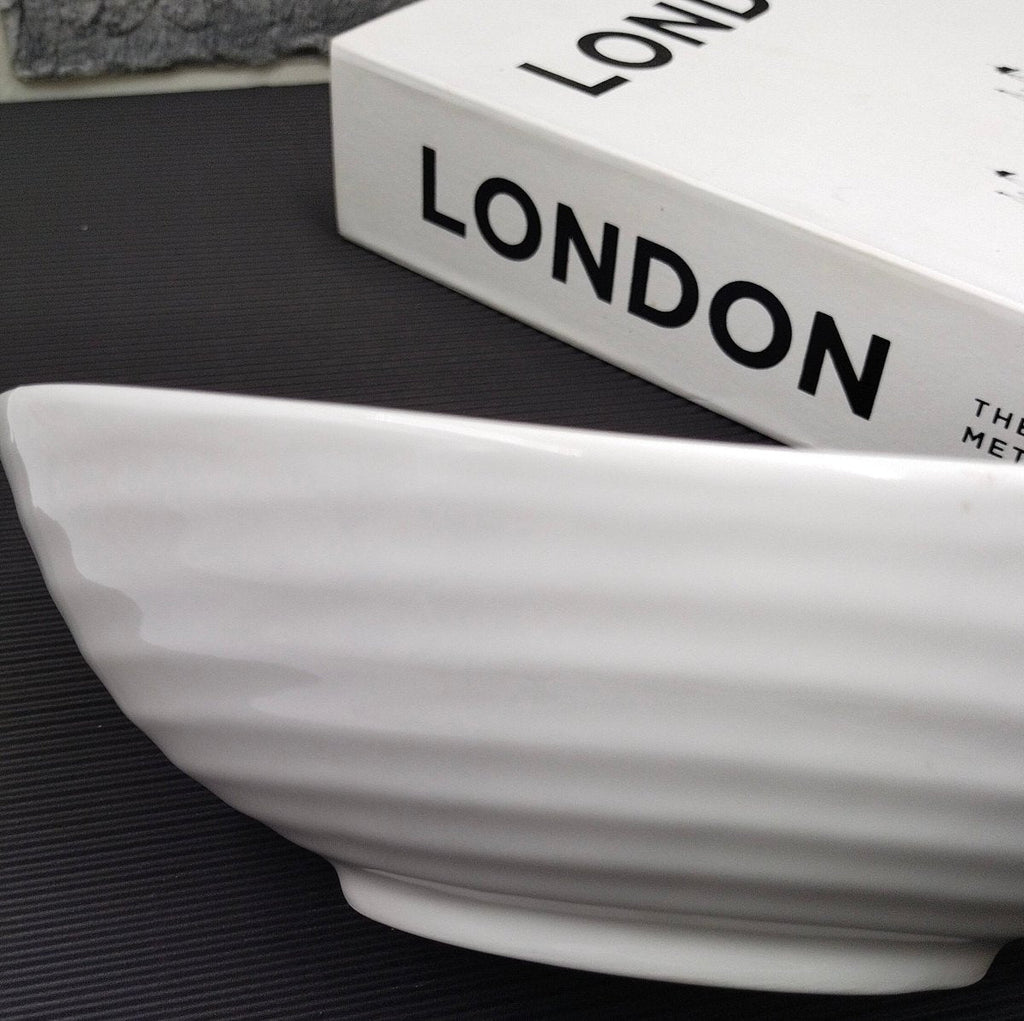 Oval Ceramic Serving Bowl
