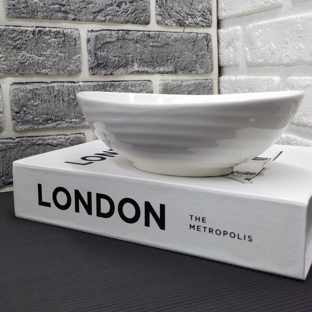 Oval Ceramic Serving Bowl