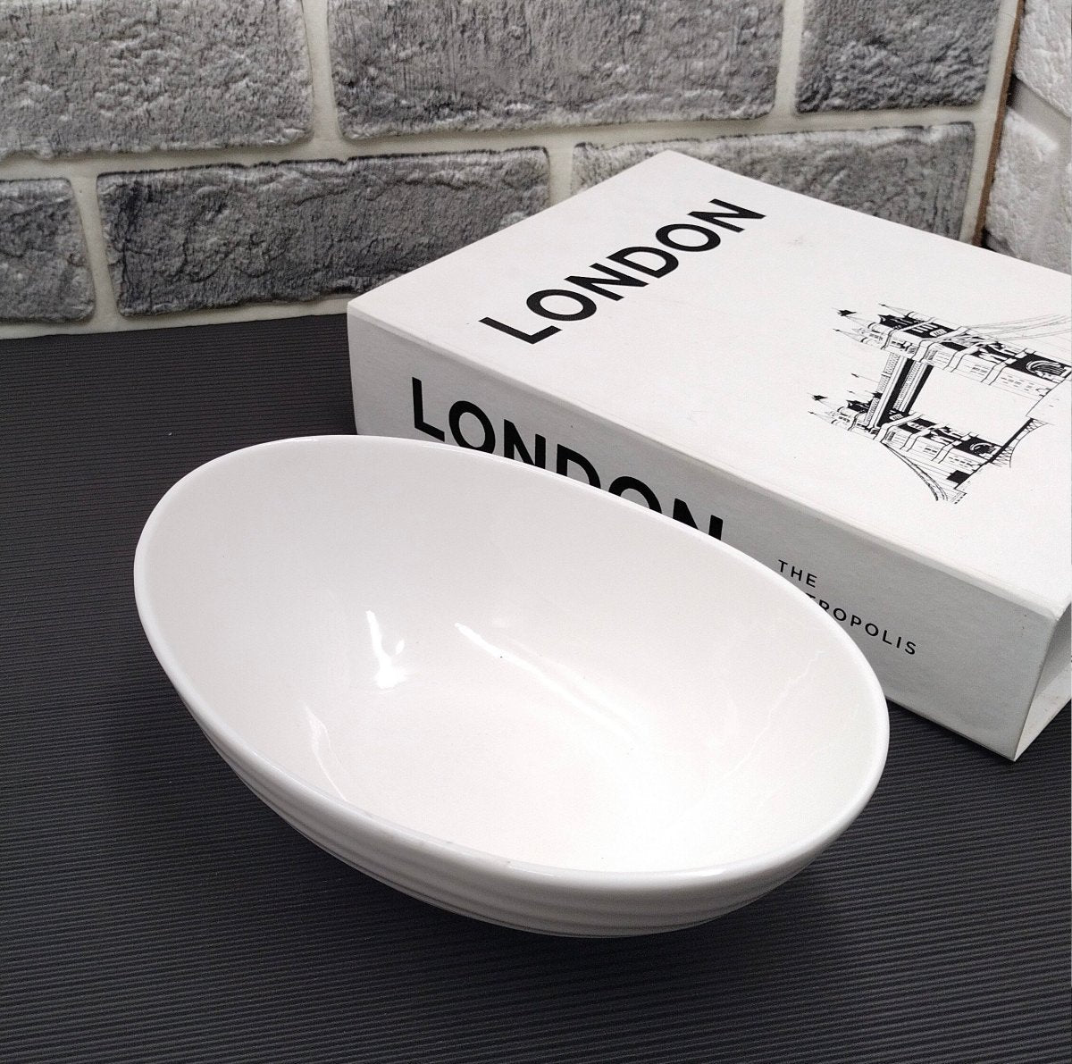 Oval Ceramic Serving Bowl