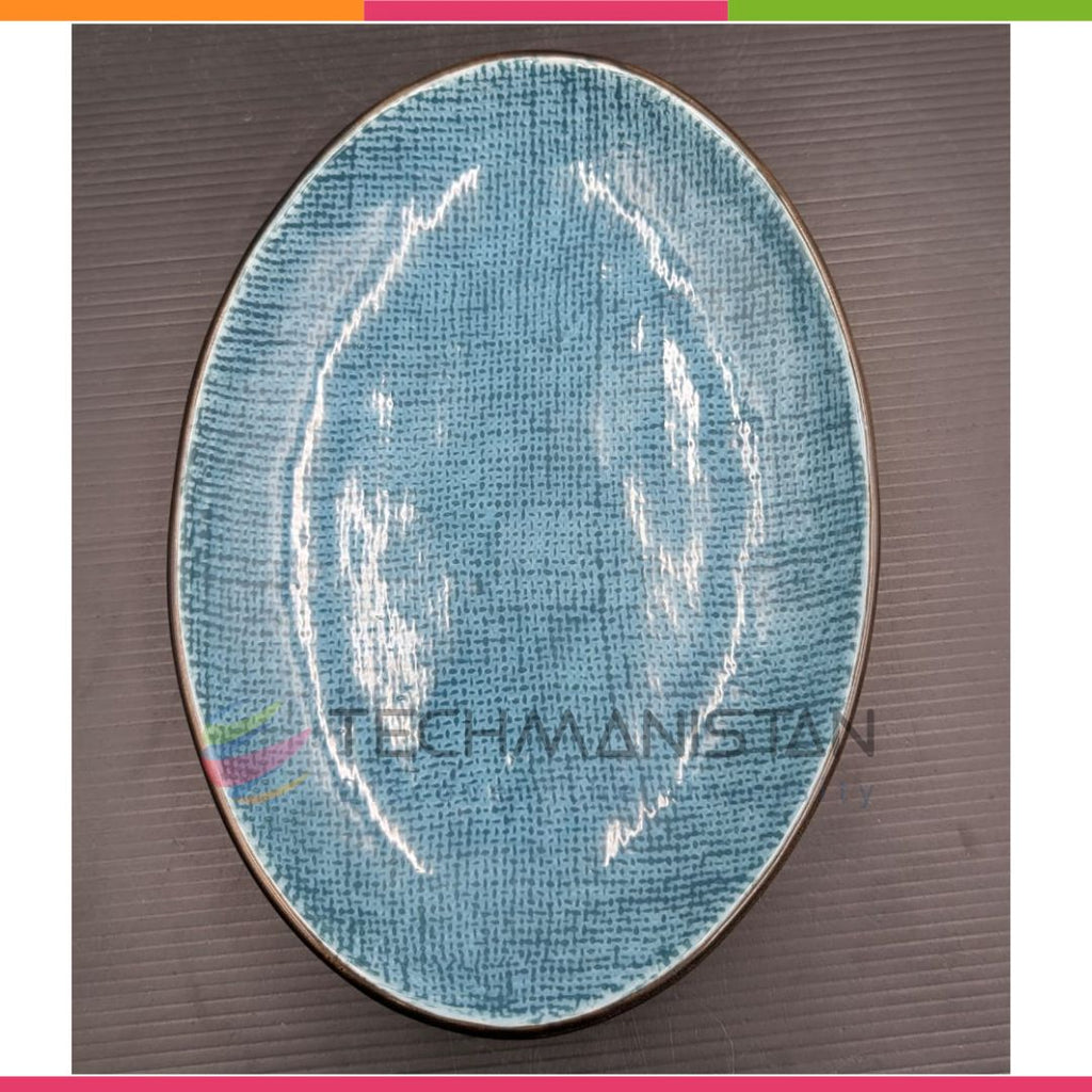 Oval Ceramic Serving Tray