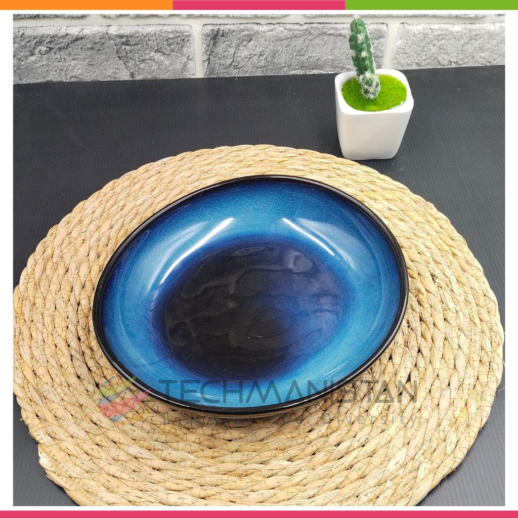Oval Dinner Bowl Ceramic Lunch Plate