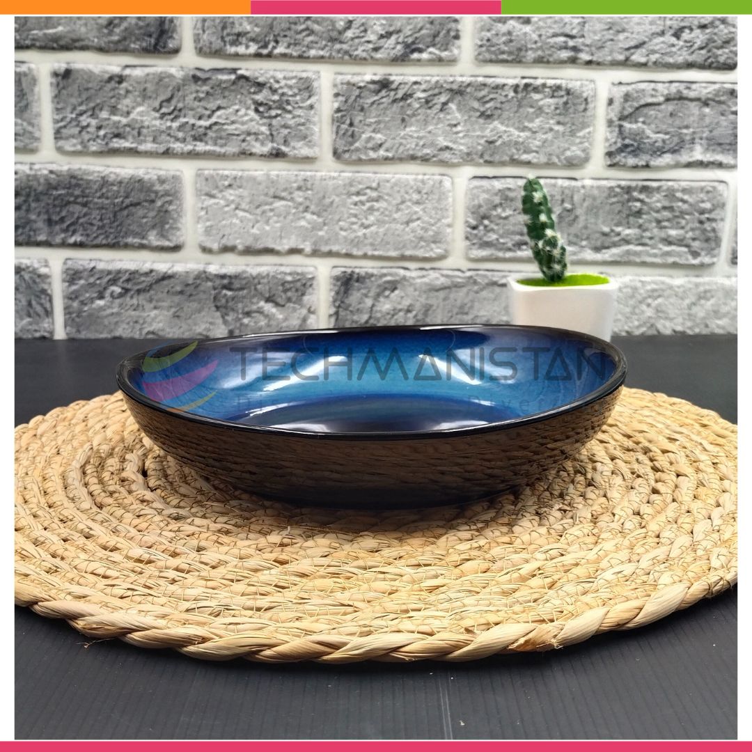 Oval Dinner Bowl Ceramic Lunch Plate