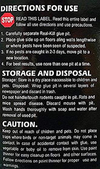 Pack of 2 - Glue Pit Poison Free Adhesive Mouse Glue Traps