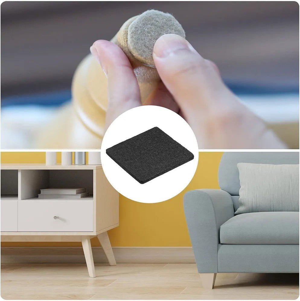 Pack of 24 - 3cm Sized Stick-On Self Adhesive Felt Pads