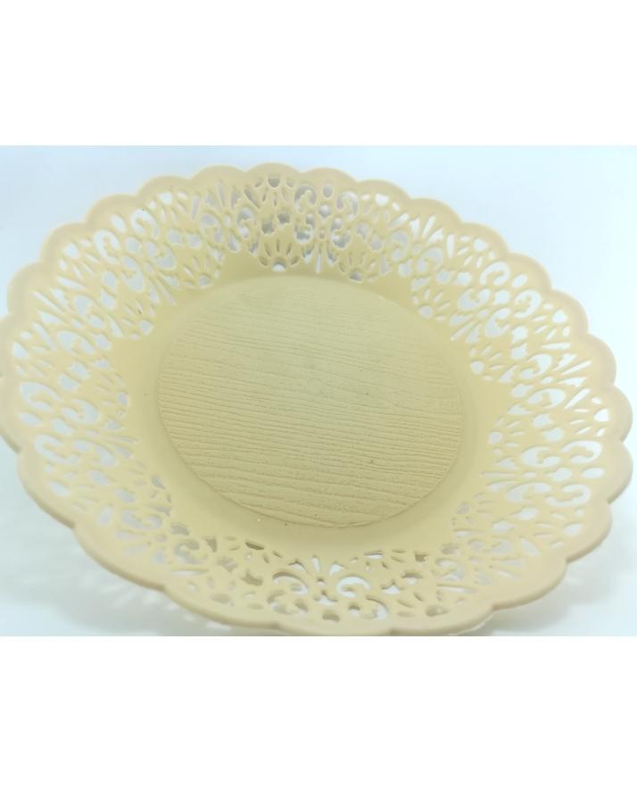 Pack of 3 - Hollow Flower Pattern Plates