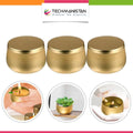 Pack of 3 - Multipurposed Empty Tins, Candle Tins