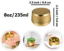 Pack of 3 - Multipurposed Empty Tins, Candle Tins