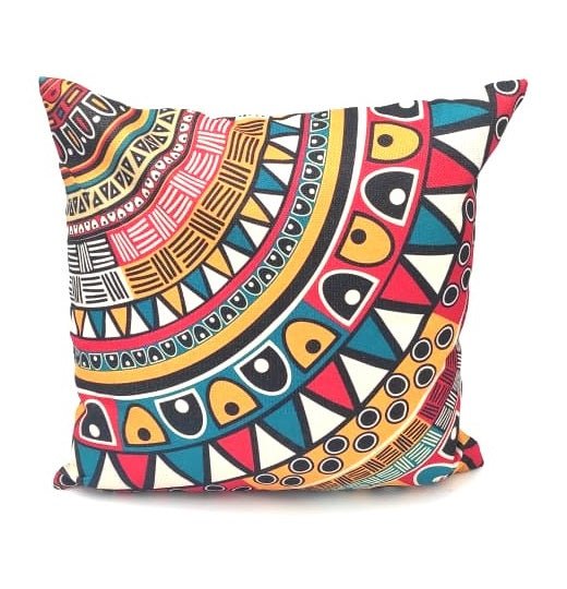 Pack of 4 - Geometric Ethnic Design Cushion Covers Set Without Filling, Cushions For Sofa, Printed Cushion Covers For Sofa, Fancy Cushion Covers For Bed, Sofa Pillow Covers, Sofa Cushion Set, Cushion Covers 4 Piece Set Without Filling