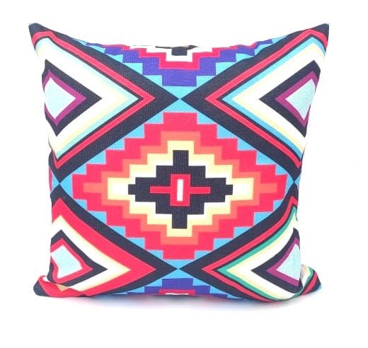 Pack of 4 - Geometric Ethnic Design Cushion Covers Set Without Filling, Cushions For Sofa, Printed Cushion Covers For Sofa, Fancy Cushion Covers For Bed, Sofa Pillow Covers, Sofa Cushion Set, Cushion Covers 4 Piece Set Without Filling