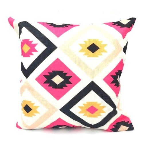 Pack of 4 - Geometric Ethnic Design Cushion Covers Set Without Filling, Cushions For Sofa, Printed Cushion Covers For Sofa, Fancy Cushion Covers For Bed, Sofa Pillow Covers, Sofa Cushion Set, Cushion Covers 4 Piece Set Without Filling