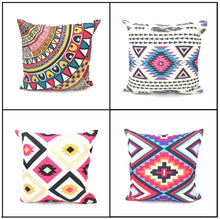 Pack of 4 - Geometric Ethnic Design Cushion Covers Set Without Filling, Cushions For Sofa, Printed Cushion Covers For Sofa, Fancy Cushion Covers For Bed, Sofa Pillow Covers, Sofa Cushion Set, Cushion Covers 4 Piece Set Without Filling