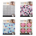 Pack of 4 - Random Design & Color Mosaic Traditional Tiles Stickers for Bathroom & Kitchen