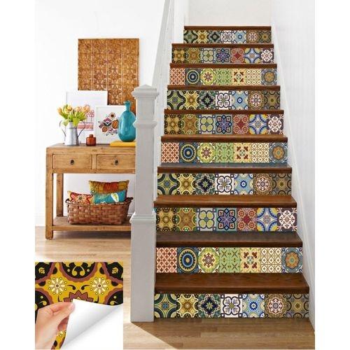 Pack Of 48 - Traditional Talavera Tiles Stickers For Bathroom & Kitchen - 6 X 6 Inches