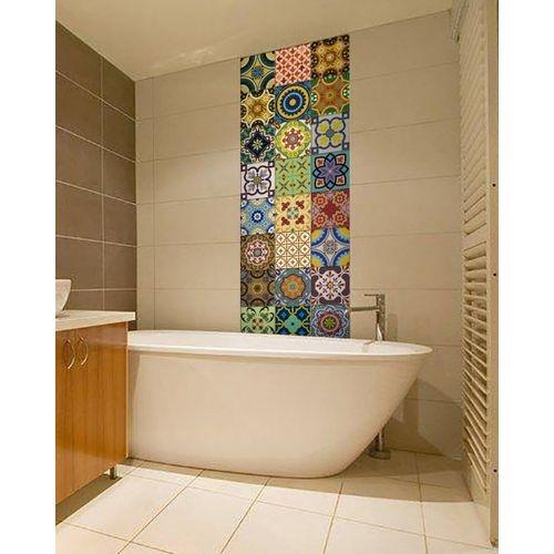 Pack Of 48 - Traditional Talavera Tiles Stickers For Bathroom & Kitchen - 6 X 6 Inches