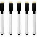 Pack of 5 ? Black Inked Whiteboard Marker with Eraser