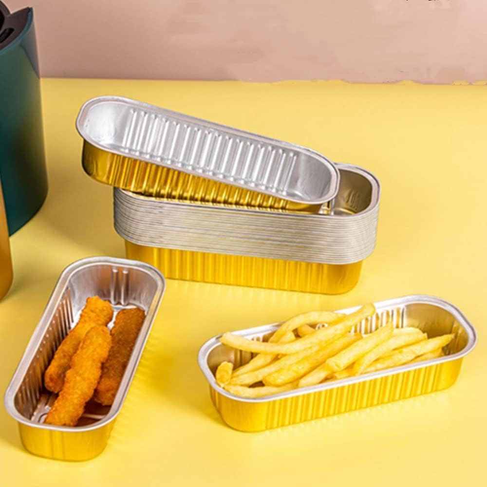 Pack of 5 - Disposable Baking Tins Foil Pans With Lids