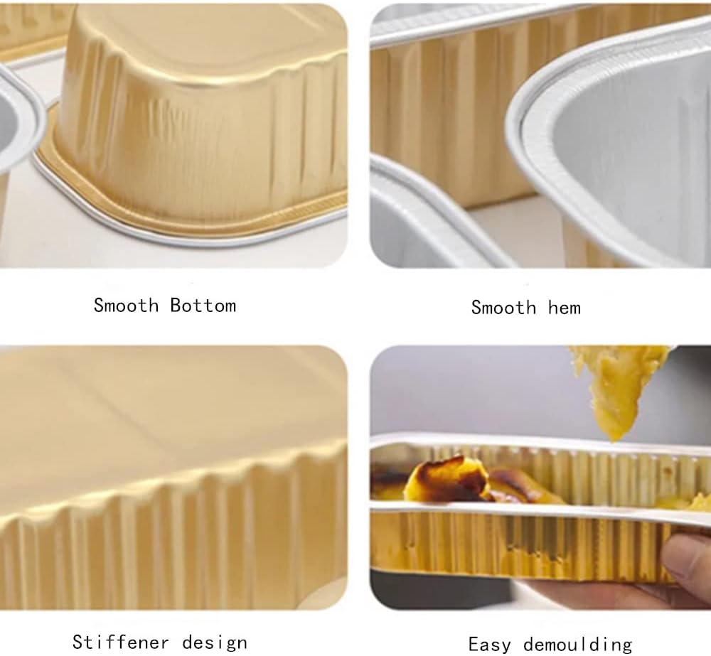 Pack of 5 - Disposable Baking Tins Foil Pans With Lids