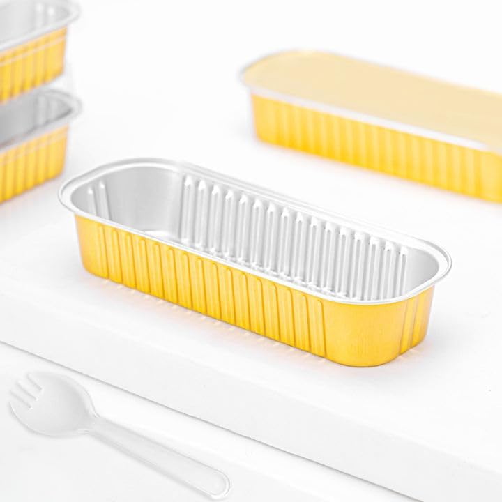 Pack of 5 - Disposable Baking Tins Foil Pans With Lids