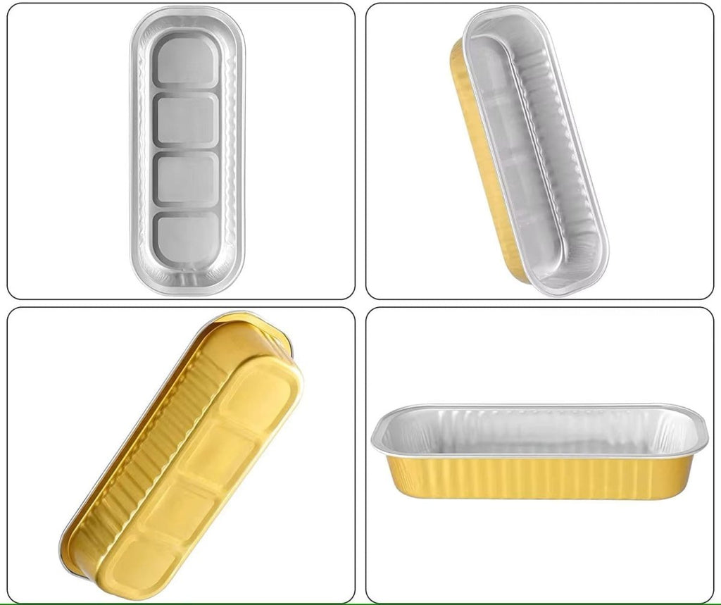 Pack of 5 - Disposable Baking Tins Foil Pans With Lids