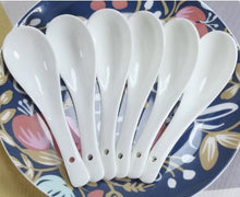 Pack of 6 - Ceramic Soup Spoons
