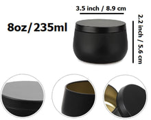 Pack of 6 - Multipurposed Empty Candle Tins