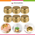 Pack of 6 - Multipurposed Empty Tins, Candle Tins