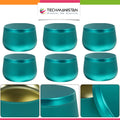 Pack of 6 - Multipurposed Empty Tins, Candle Tins