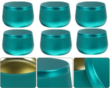 Pack of 6 - Multipurposed Empty Tins, Candle Tins