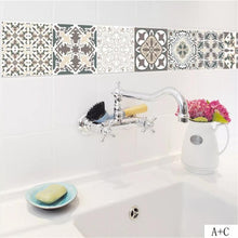 Pack of 6 - Waterproof and Heat Resistant Tiles Stickers for Bathroom & Kitchen - 10x10 inches