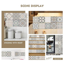 Pack of 6 - Waterproof and Heat Resistant Tiles Stickers for Bathroom & Kitchen - 10x10 inches