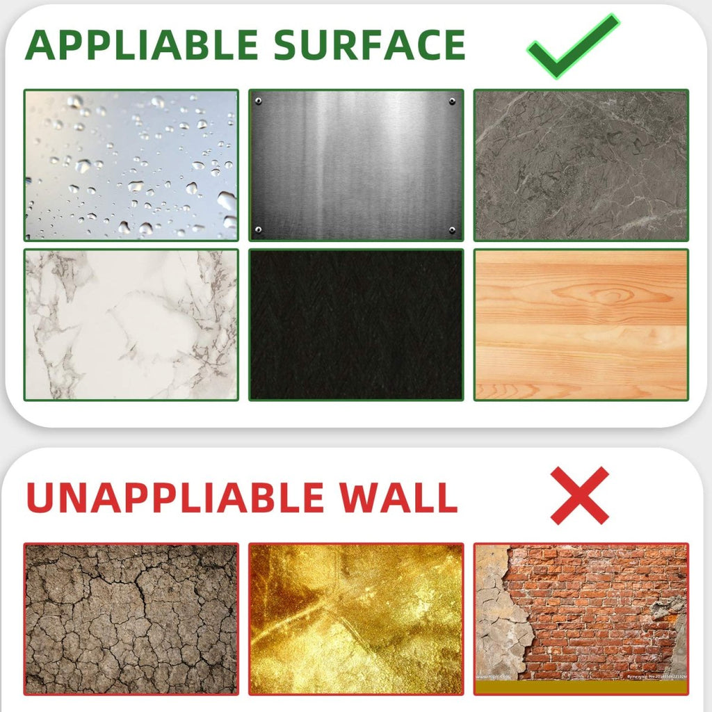 Pack of 6 - Waterproof and Heat Resistant Tiles Stickers for Bathroom & Kitchen - 10x10 inches