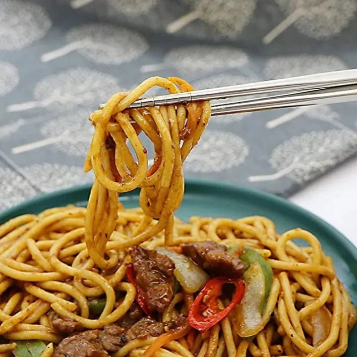 Pair of 5 Stainless Steel Chopsticks