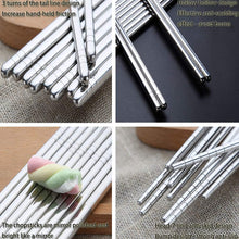 Set of 5 Pairs - SUS 304 Stainless Steel Chopsticks