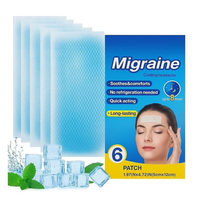 Cooling Headache Patches – Pack of 6