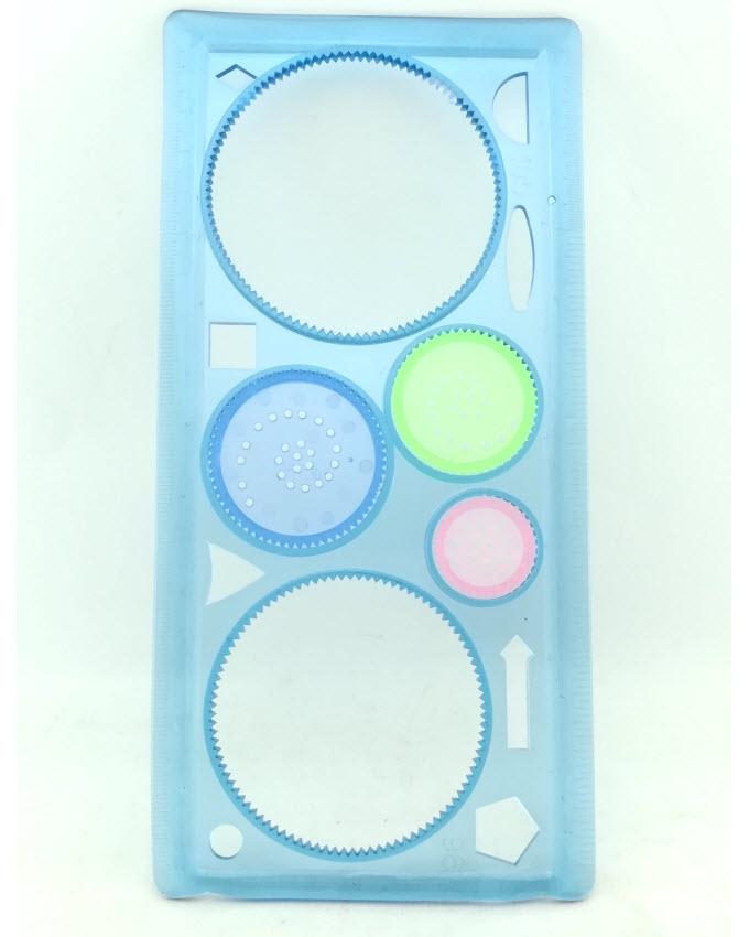 Plastic Spirograph Design Ruler Set