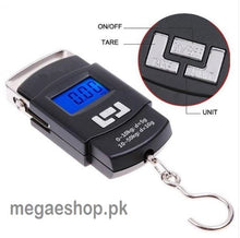 Portable 50 kg Capacity Luggage Scale Digital Weighing Travel Bag Weight Checker Hanging Weight Scale