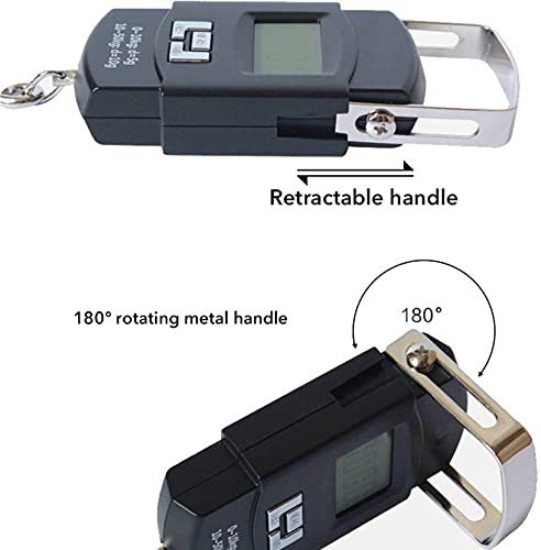 Portable 50 kg Capacity Luggage Scale Digital Weighing Travel Bag Weight Checker Hanging Weight Scale