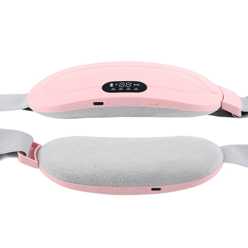 Portable Cordless Heating Pad for Menstrual Cramps Relief | 3-Temperature & 4-Massage Modes | Stomach & Back Pain Relief Device for Women